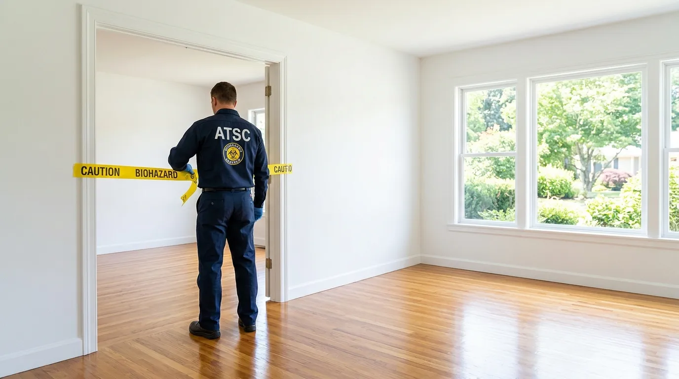 Certified biohazard cleanup crew performing Decomposition Cleanup in Saint Clair Shores